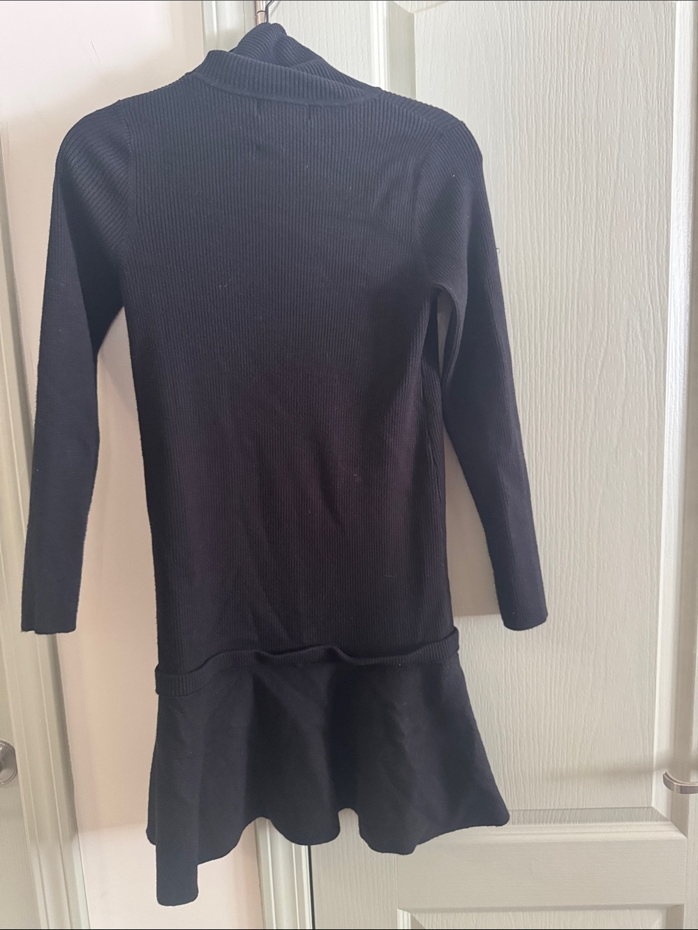 Pomander Place Black Ribbed Knit sweater dress size M - Picture 3 of 5